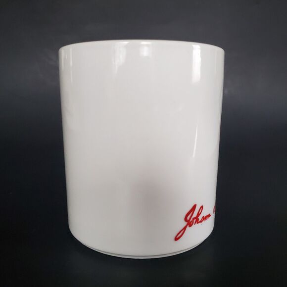 Johann Sebastian Bach Composer Red Royal Crown Crest Coffee Mug Music Cup Vtg 80 - Picture 4 of 7